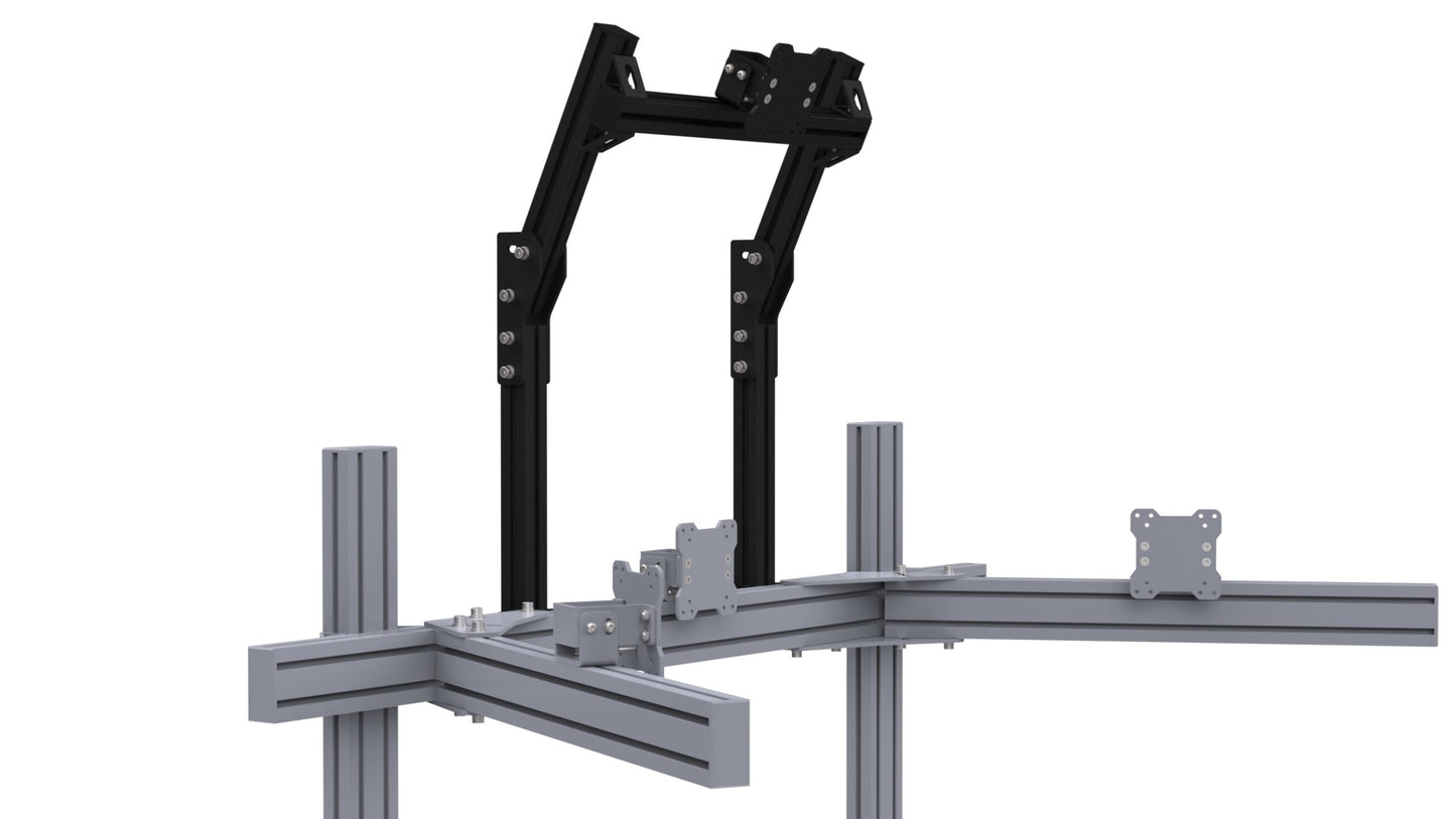 Sim Motion Black Aluminum Simulator Monitor Stand