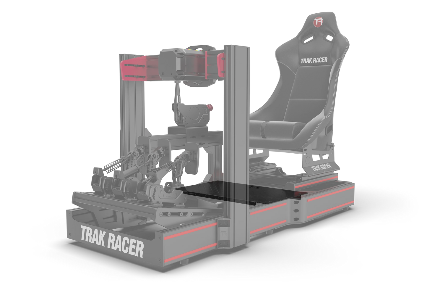 Trak Racer Heavy-Duty Sim Floor — 3mm Diamond Plate Cockpit Footrest for Sim Racing & Flight Sim