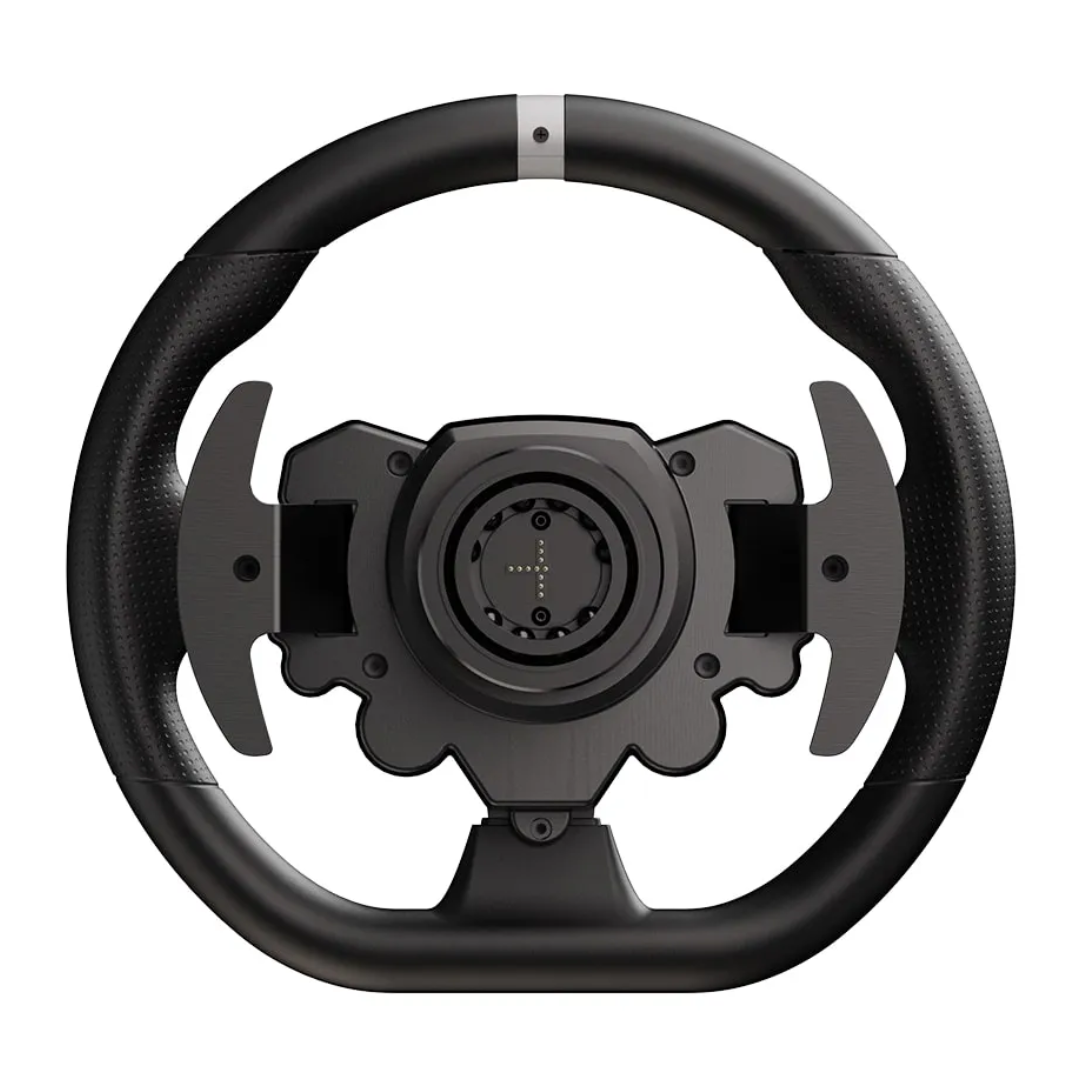 MOZA ESX Steering Wheel – mounted on sim racing setup