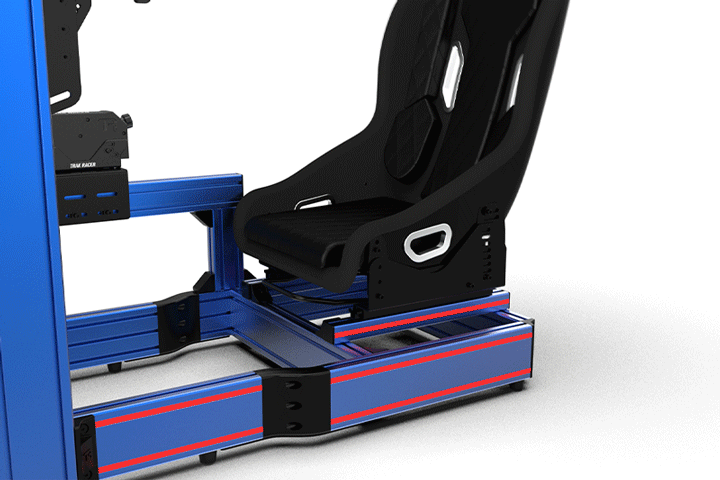 Trak Racer HSX Hybrid Formula Pro Racing Seat - Fiberglass Black I Alpine F1 Engineered Design