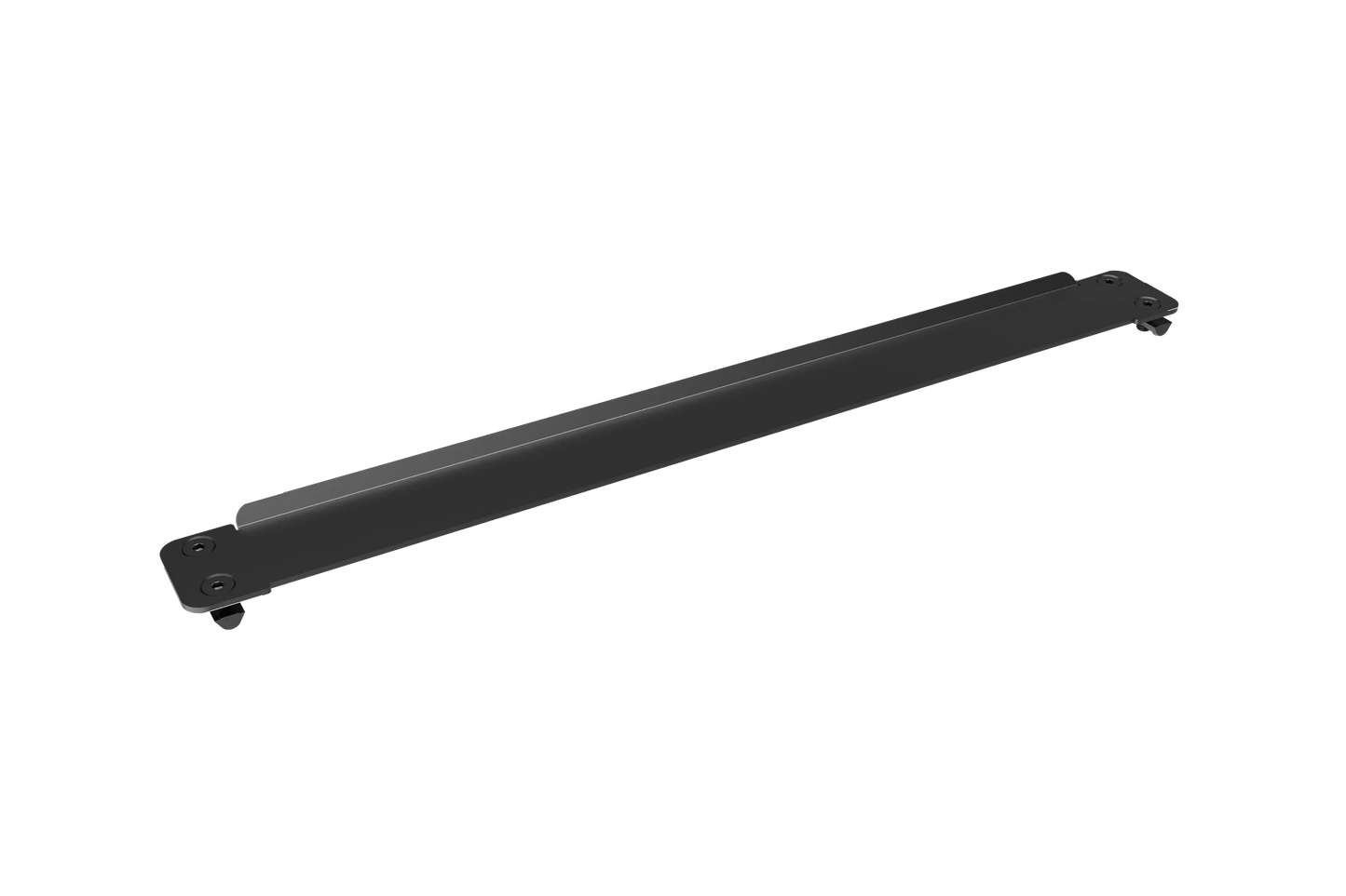 Black metal bar on a white background