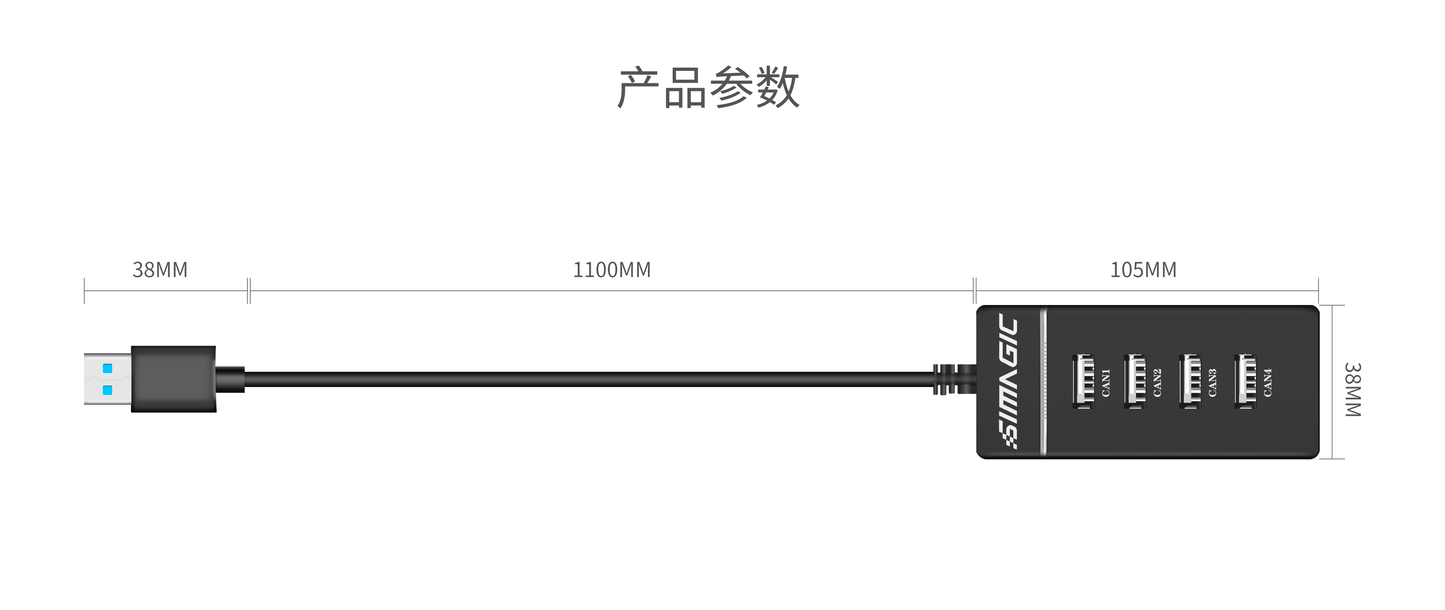 Simagic USB Canbus Hub – simplified cable routing for sim racing setup