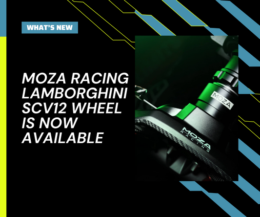 Precision Meets Performance — The MOZA Racing Lamborghini SCV12 Wheel is Now Available at Sim Motion