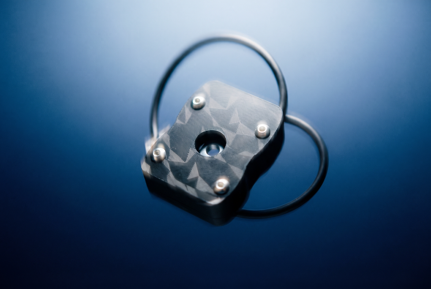 Alien Mods load cell modification kit for MOZA SR-P Lite sim racing pedals shown on blue studio background