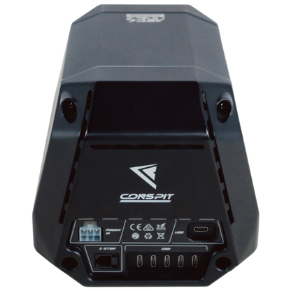 Black electronic device with Corspit branding on a white background