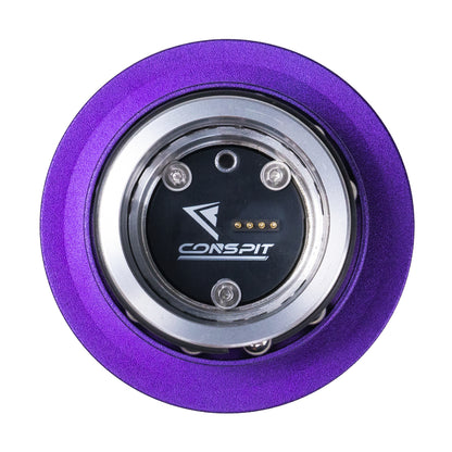 Purple and silver mechanical component with 'Conspit' branding on a white background