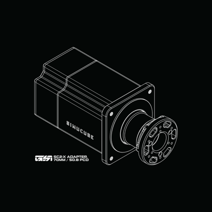 Technical drawing of a mechanical component with 'ElinuCube' branding on a black background
