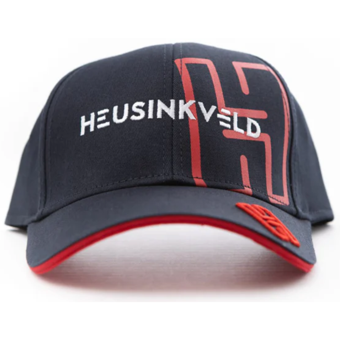 Heusinkveld cap front view showing embroidered logo