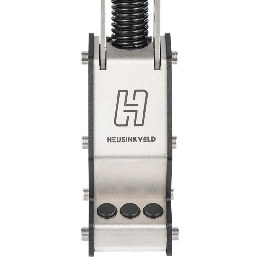 Heusinkveld MagShift lever detail showing magnetic shift mechanism