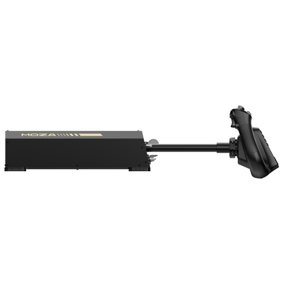 Black camera stabilizer with 'MOZA' branding on a white background