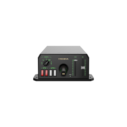Moza Flight AY90 Force Feedback Yoke System front control panel for home cockpit use