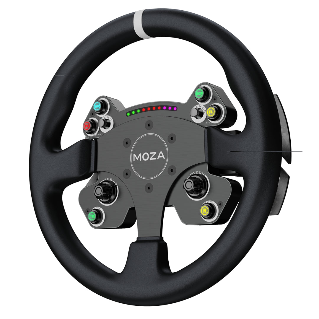 MOZA Racing CS V2P magnetic shifters forged carbon fiber detail