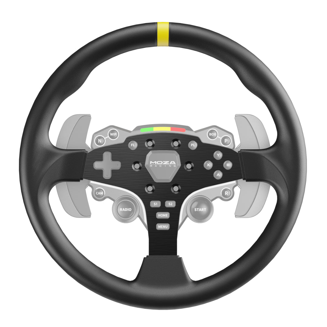 Moza ES 12 Inch Steering Wheel Mod – ergonomic grip zones for control