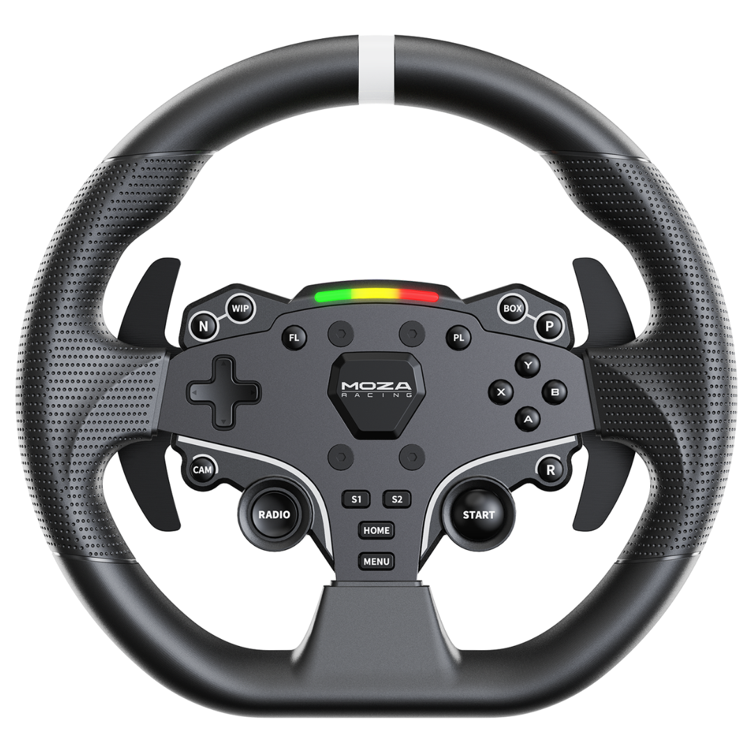 MOZA ES Lite steering wheel with aluminum quick release for sim racing