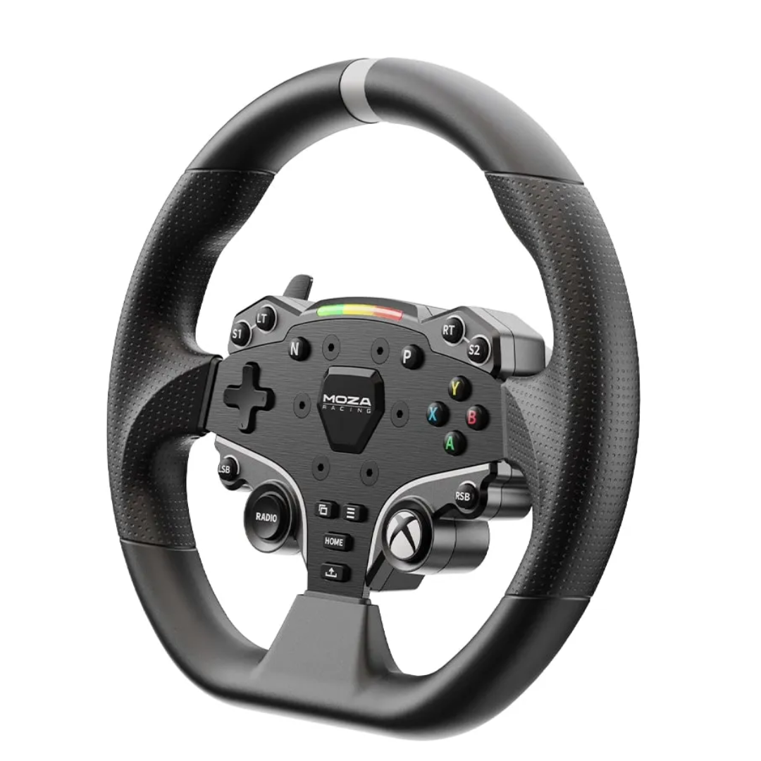 MOZA ESX Steering Wheel – RGB RPM LEDs for shift timing