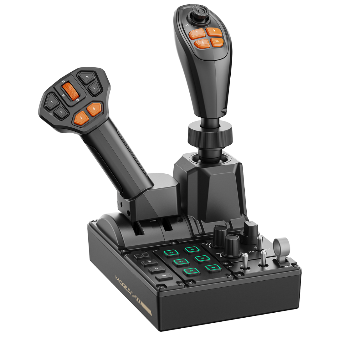 MOZA FCS Farming Control System programmable control panel and joystick