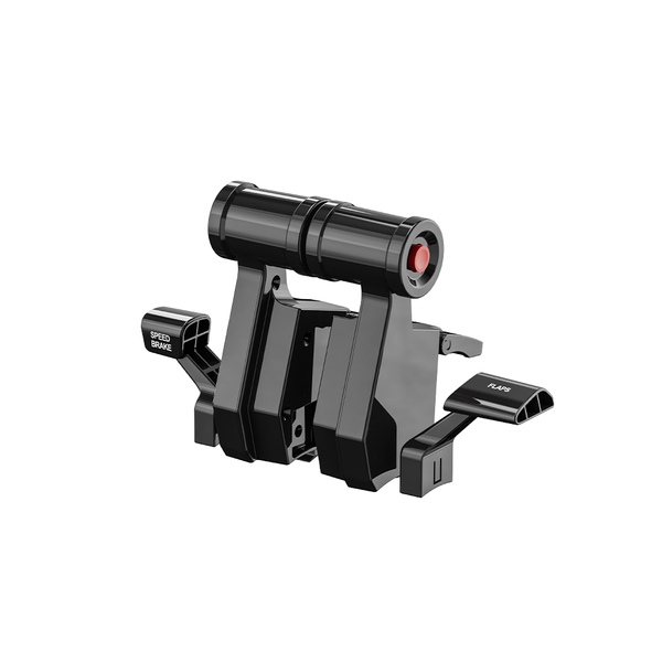 Black bicycle trainer on a white background