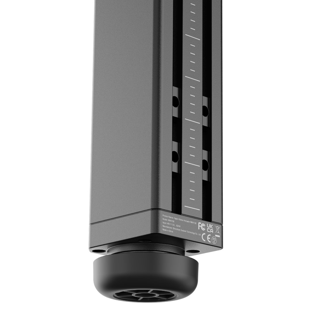 MOZA G Motion System actuator housing with integrated RGB lighting