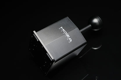 MOZA Racing HGP Shifter mounted on racing rig for realistic driving