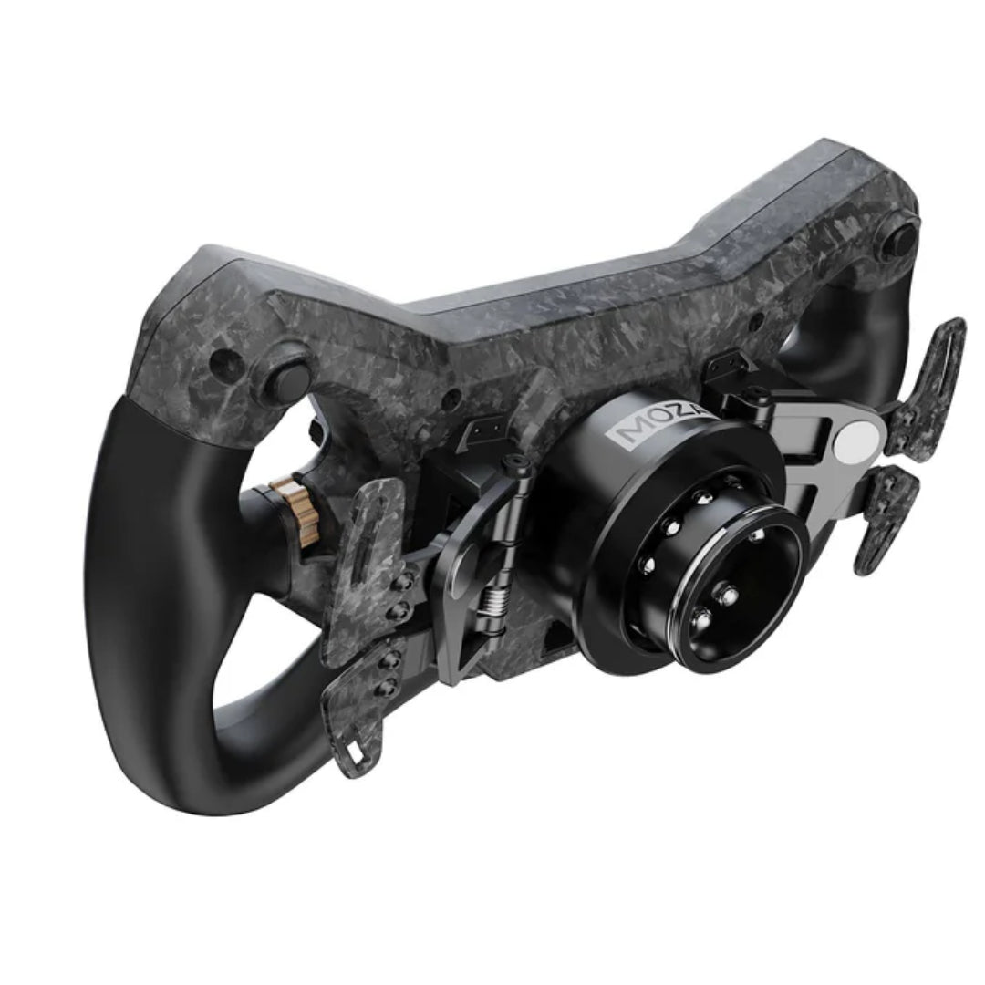 Black and gray mechanical device on a white background