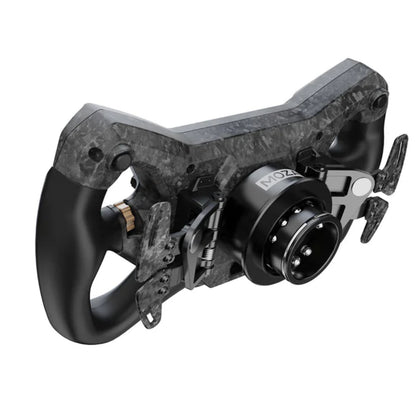 Black and gray mechanical device on a white background