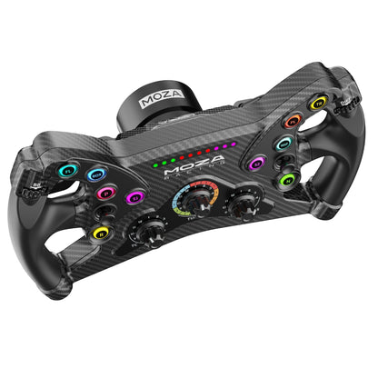 Moza KS Steering Wheel – installed on sim racing rig