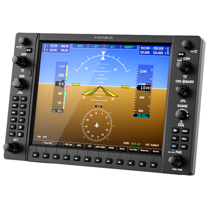 MOZA MGX1000 Flight Instrument Panel rear mounting and USB connectivity