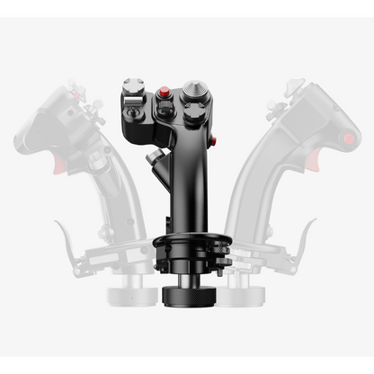 MOZA MH16 Flight Stick – side profile of grip design