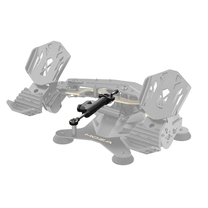 Mechanical arm or robot arm with joints and a MOZA logo on a white background