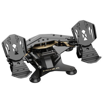 Black MOZA camera stabilizer on a white background
