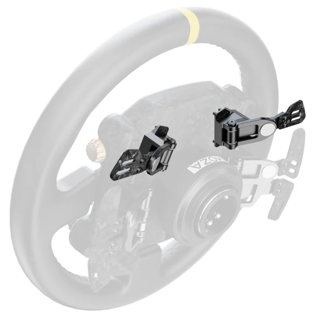 MOZA Paddles Add-on Kit with six-paddle steering wheel configuration