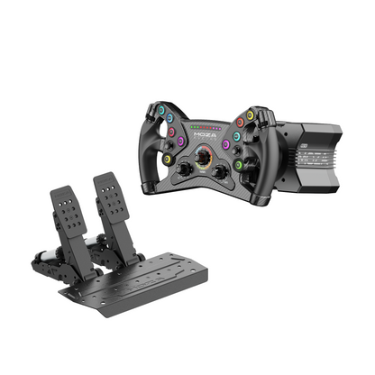 Moza Racing R12 12 Nm direct drive wheel base delivering detailed force feedback for PC sim racing