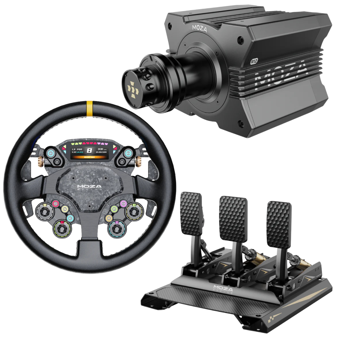 Moza Racing R12 Mid-Grade Sim Racing Bundle
