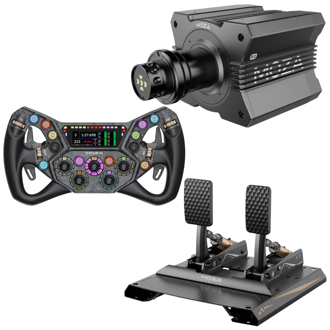 Moza Racing R12 Mid-Grade Sim Racing Bundle
