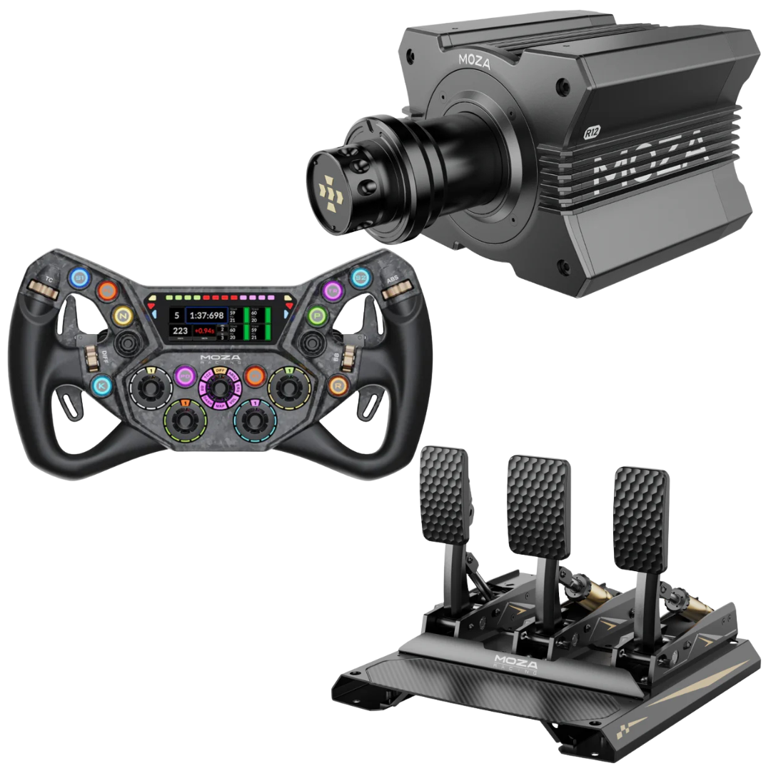 Moza Racing R12 Mid-Grade Sim Racing Bundle