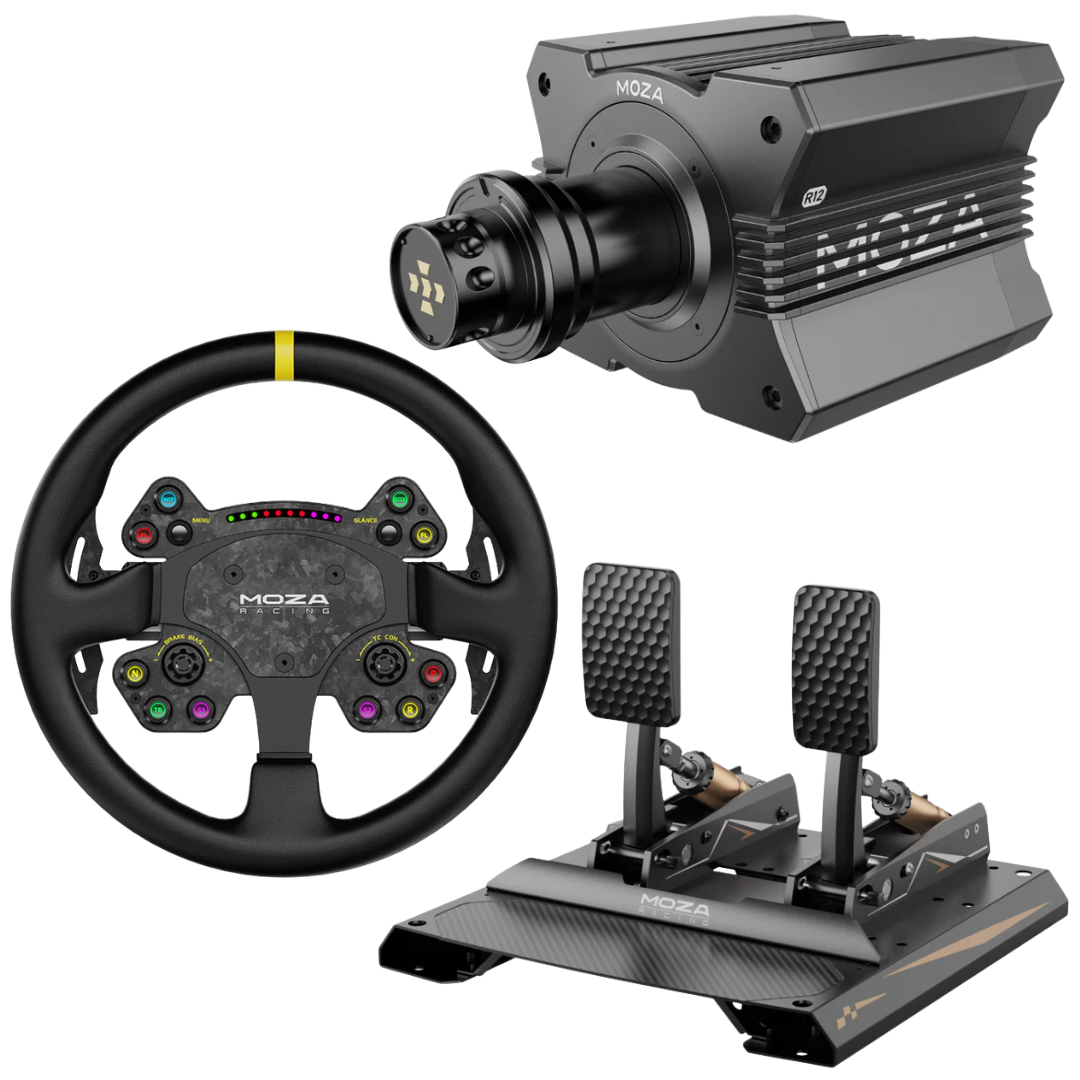 Moza Racing R12 Mid-Grade Sim Racing Bundle