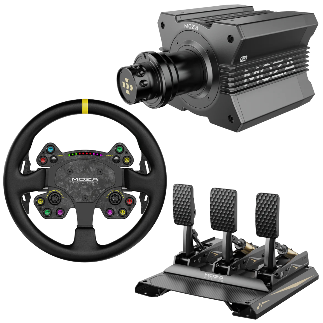 Moza Racing R12 Mid-Grade Sim Racing Bundle