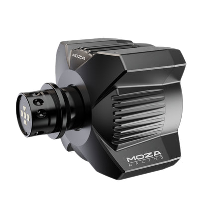 MOZA R3 direct drive wheelbase front view for sim racing