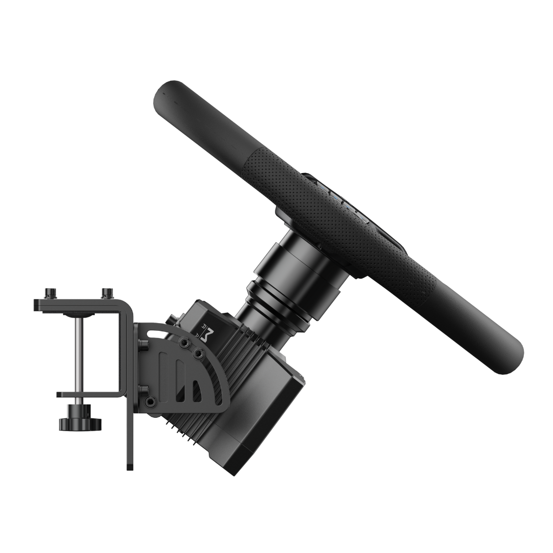MOZA R5 truck bundle side view showing wheel and mount angle