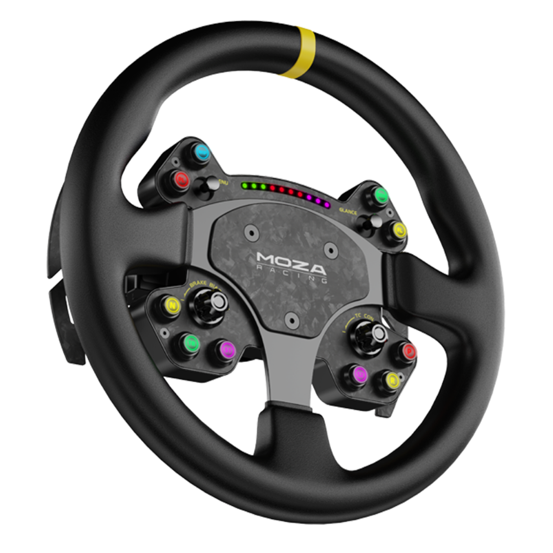 MOZA Racing RS V2 Steering Wheel magnetic paddle shifters for fast inputs
