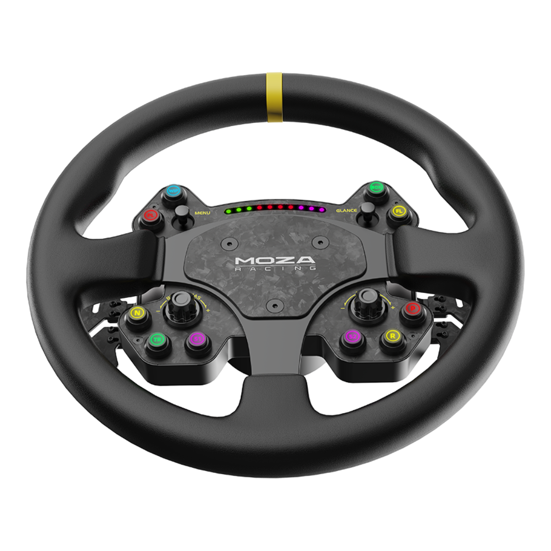 MOZA Racing RS V2 Steering Wheel with RGB shift lights for RPM feedback