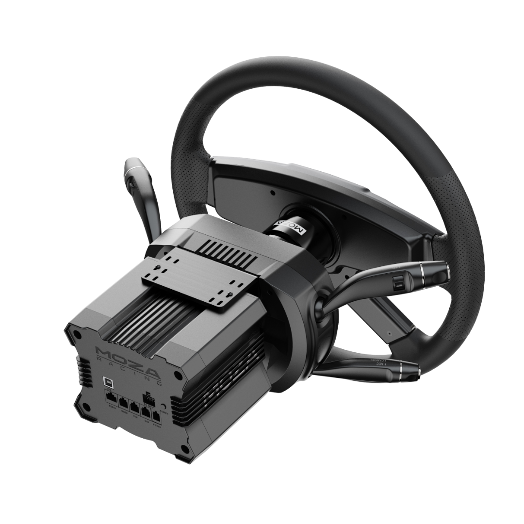 MOZA Multi-Function Stalks – integrated into sim racing cockpit