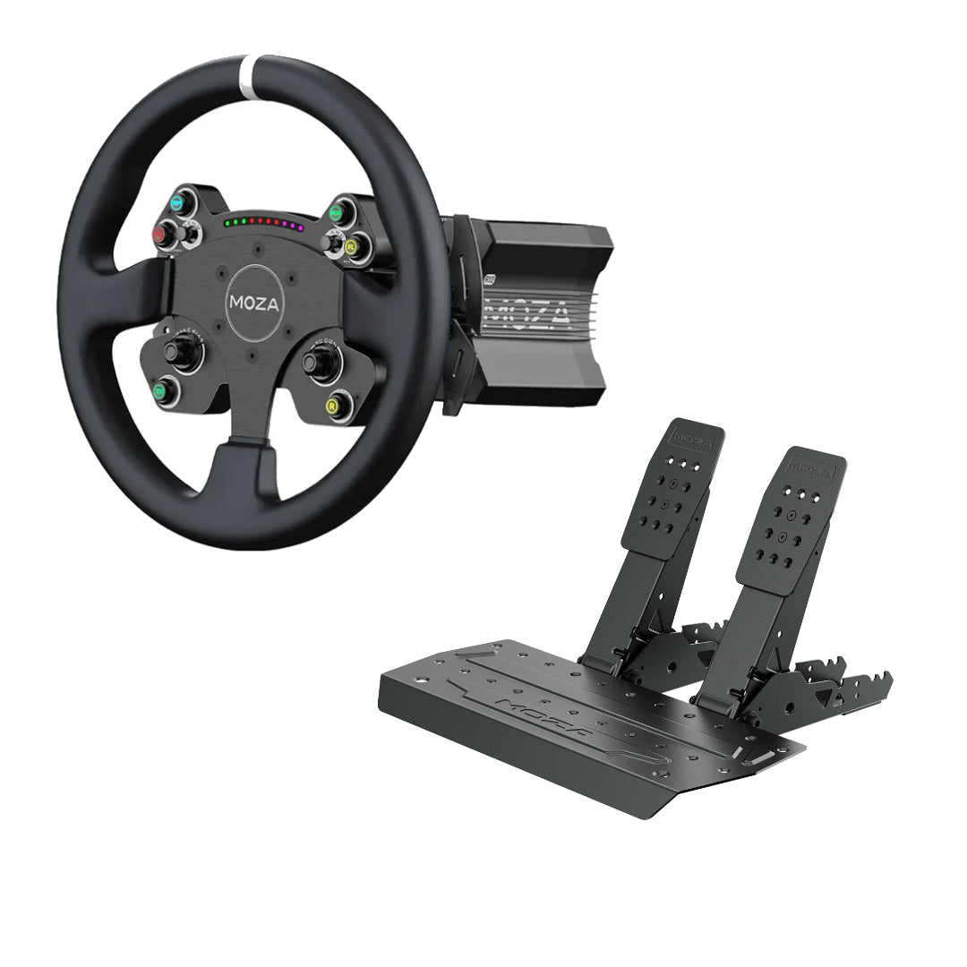 MOZA R12 V2ステアリング SR-Pペダル　シートセット Moza Racing R12 V2 Sim Racing Bundle – Sim Motion