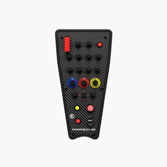 Porsche 911 GT3 Cup (991) Button Box Console front view for sim racing cockpit