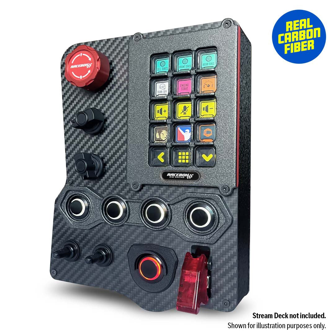 Racebox GTR-CF Button Box for Stream Deck