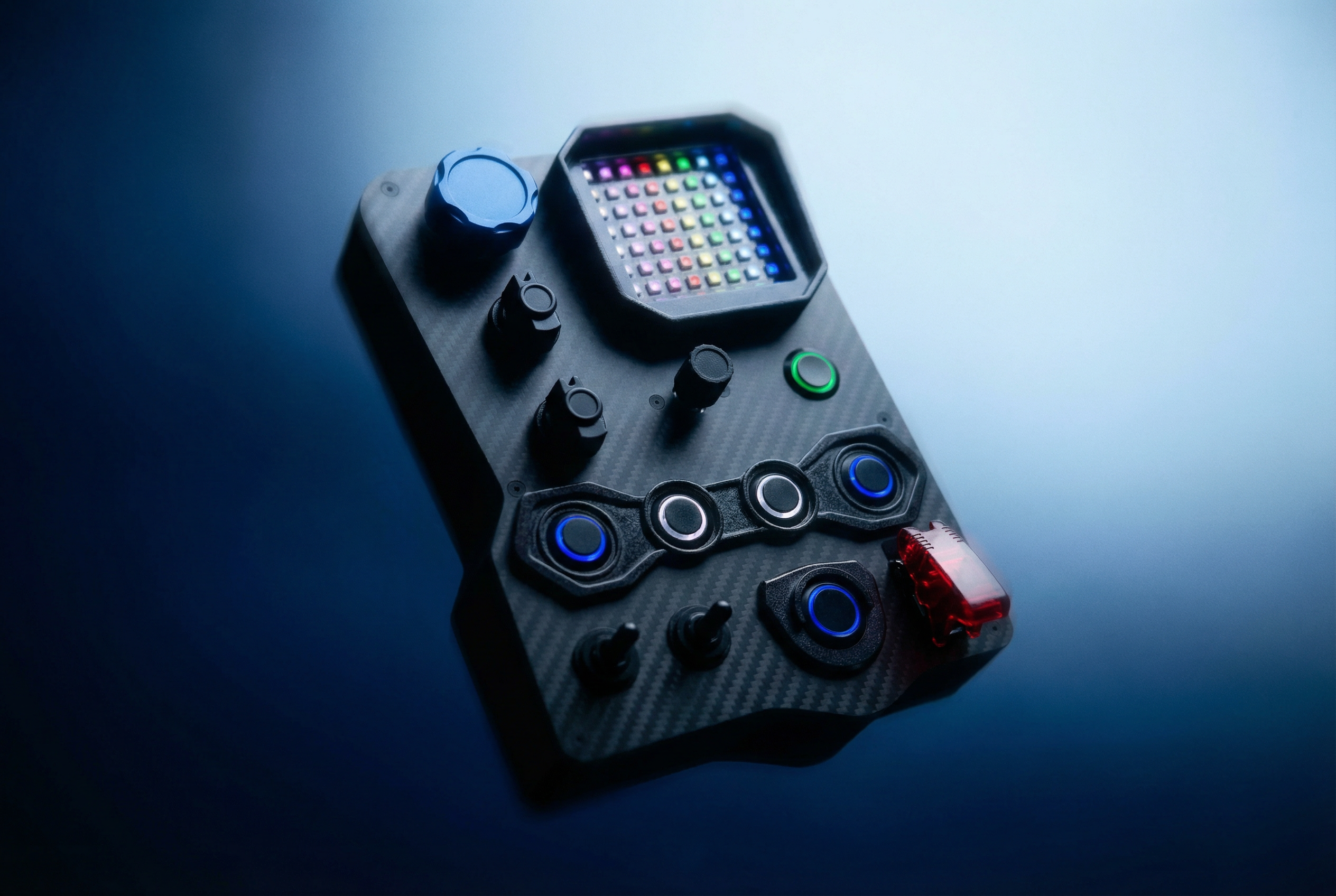 Racebox logo for sim racing button boxes and driver control accessories