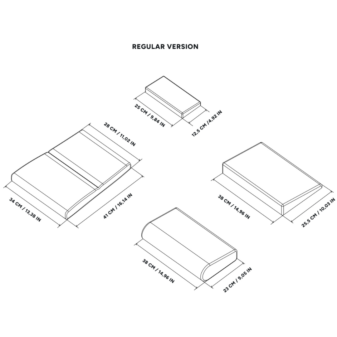 SensitHaptics MTC-P Extreme Gen2 center pad with angled foam profile