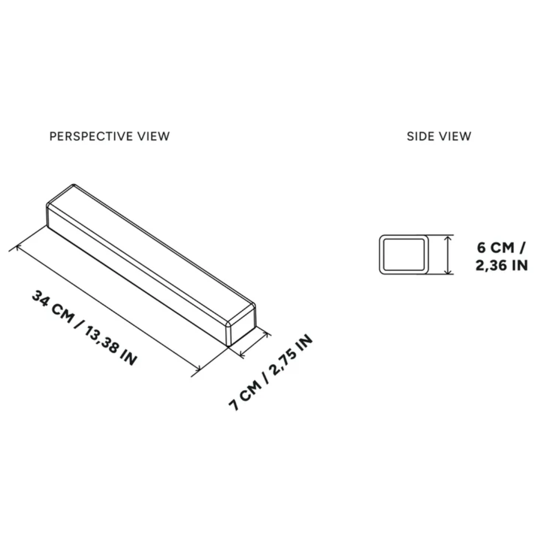 SensitHaptics MTC-P Extreme XL extension pad dimensions diagram