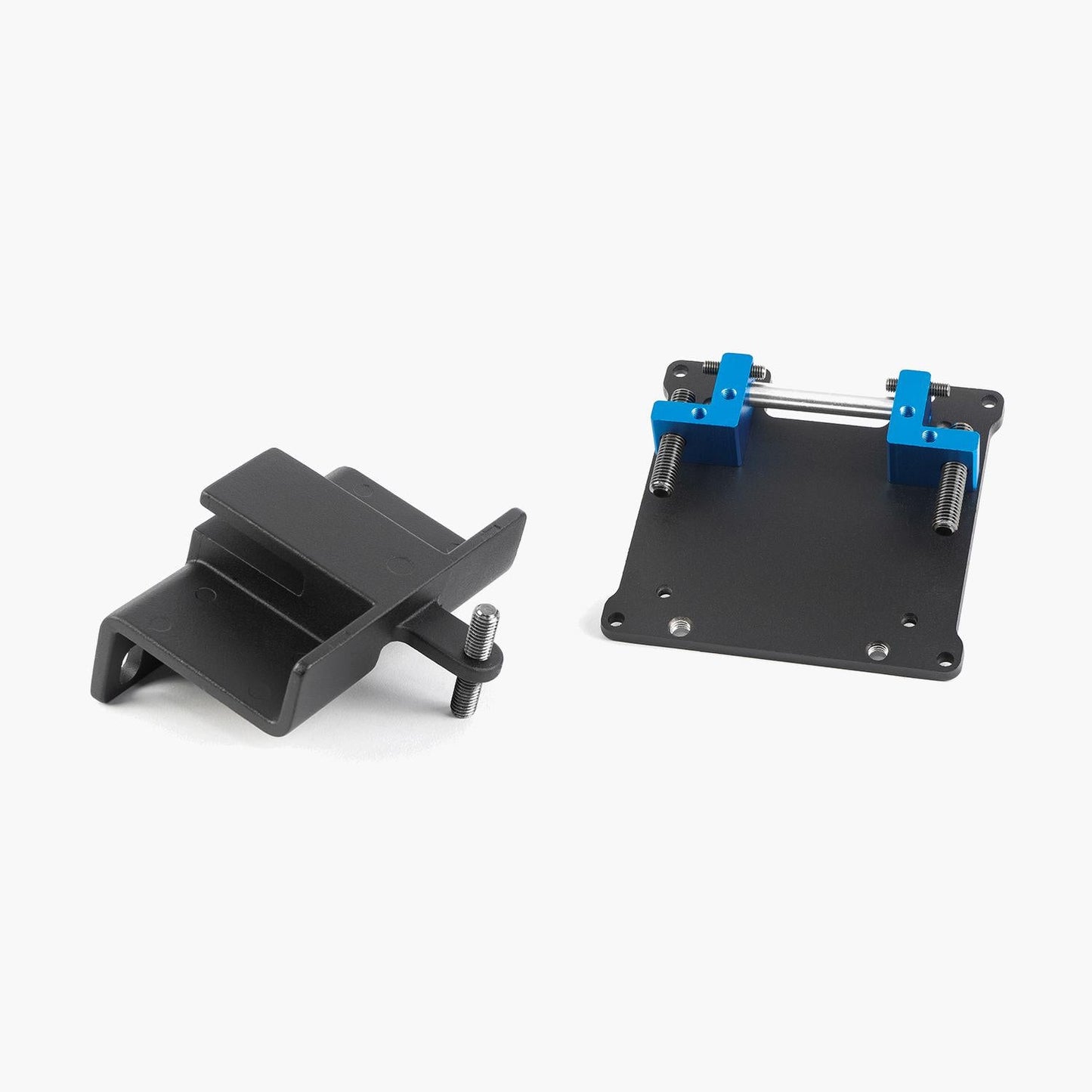 Two mechanical components on a white background