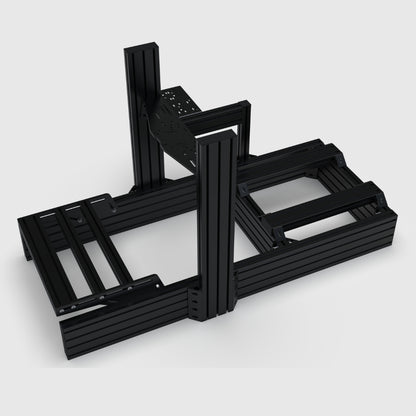 Black metal frame on a white background